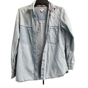Fossil Chambray Shirt Size Small